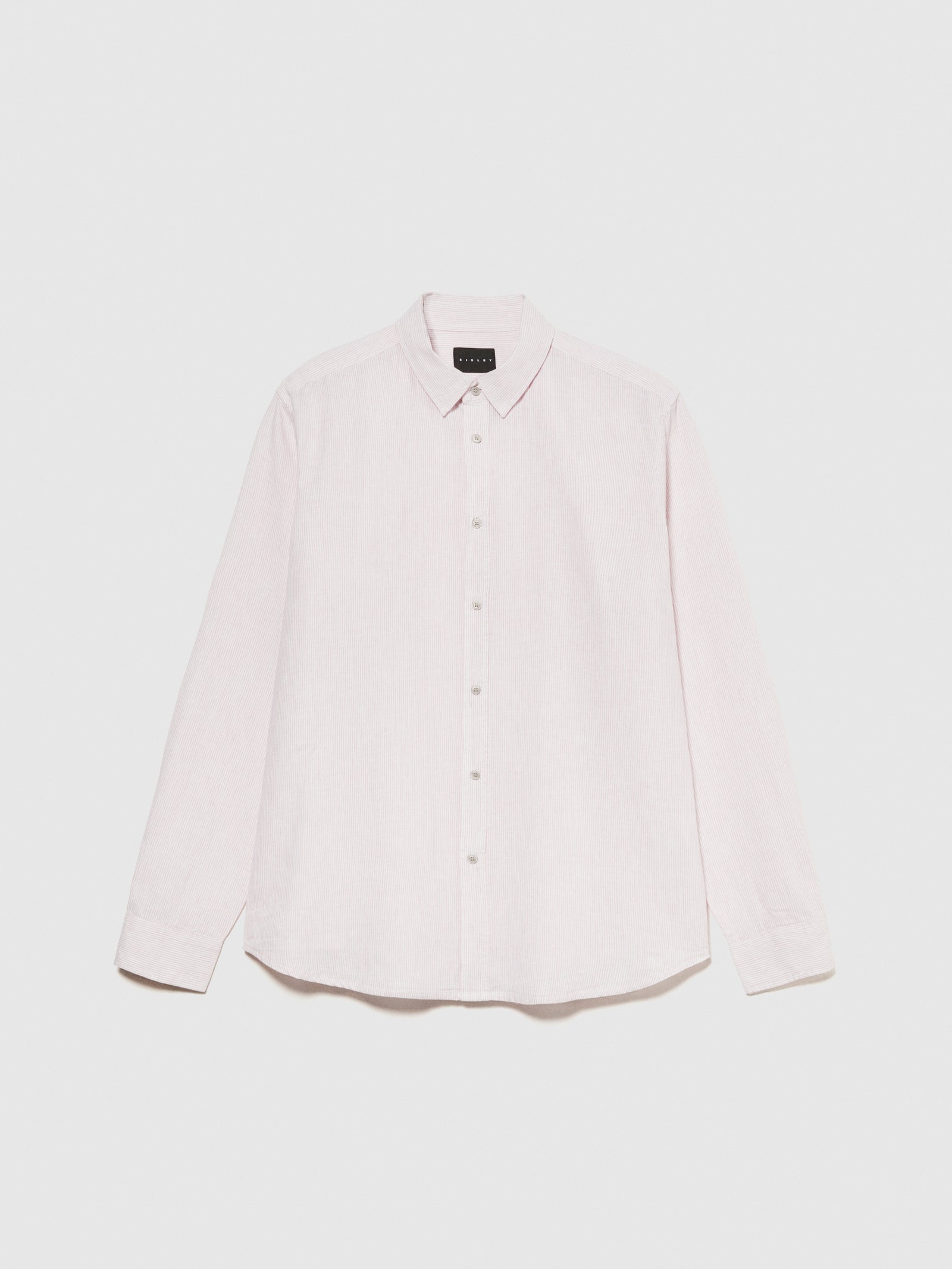 Camicia in misto lino da uomo rosa | Sisley Outlet