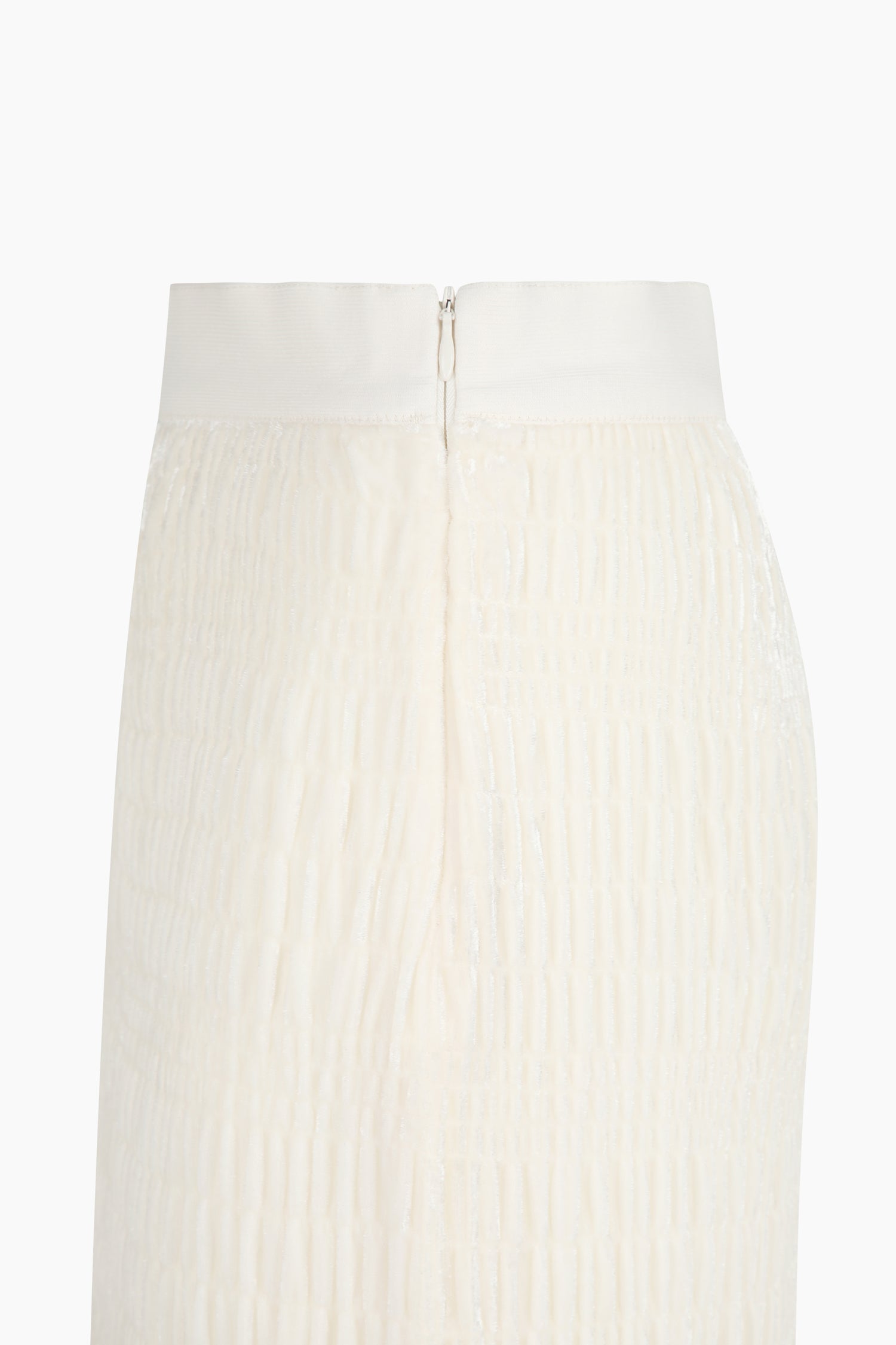 Gonna lunga in velluto da donna bianco panna 4 | Sisley Outlet