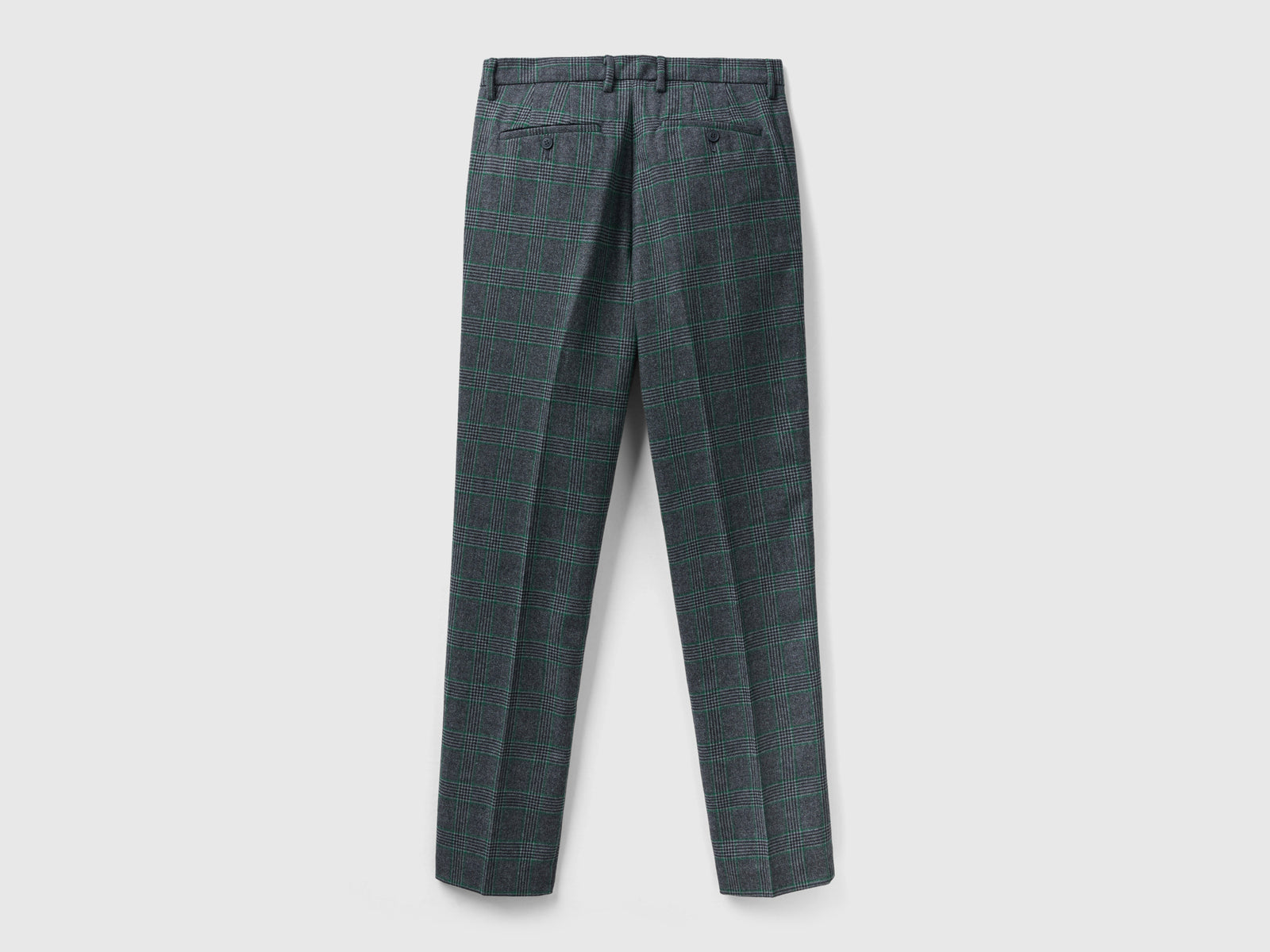 Pantaloni slim fit principe di Galles da uomo grigio 2 | Benetton Outlet