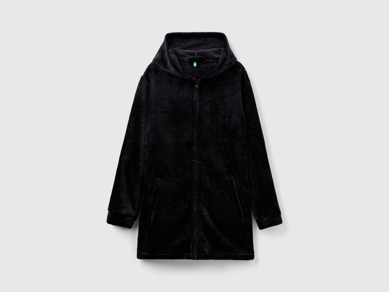 Vestaglia con zip da donna nero | Benetton Outlet