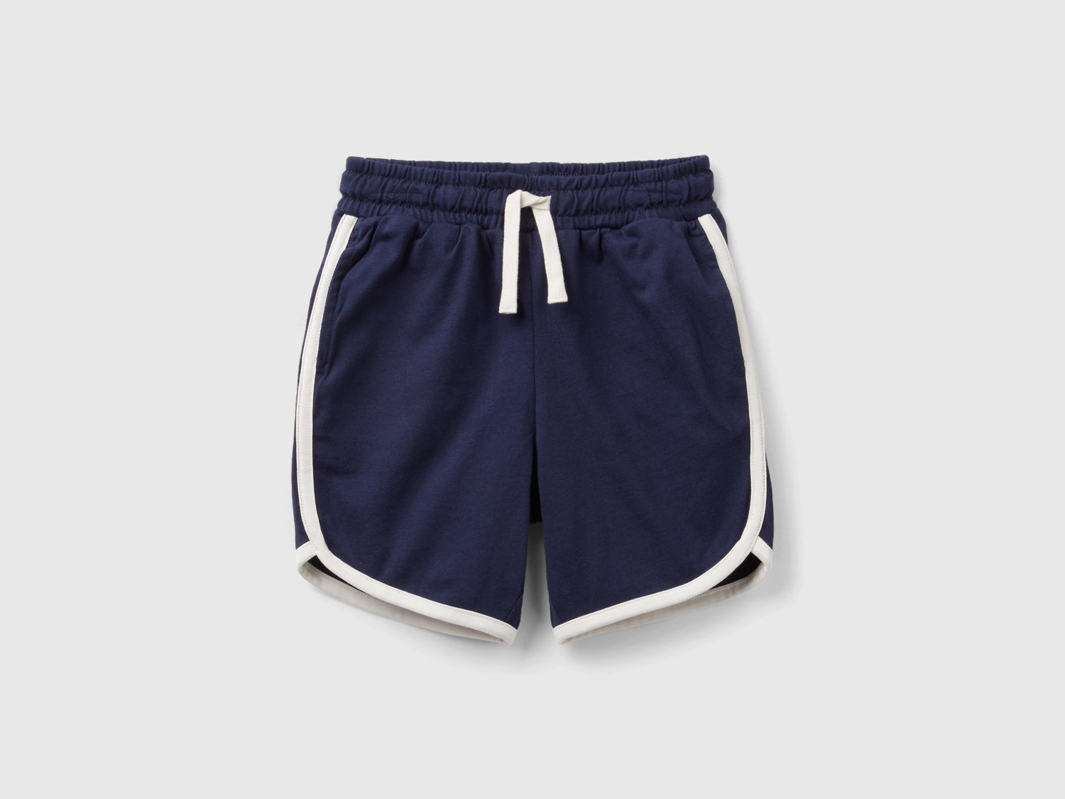 Bermuda stile basket con coulisse da bimbo blu scuro | Benetton Outlet