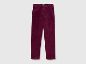 Chino in velluto elasticizzato