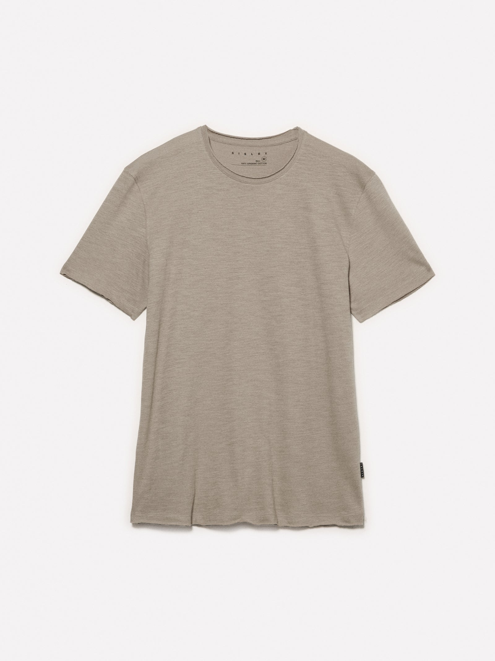 T-shirt a maniche corte slim fit da uomo marrone | Sisley Outlet