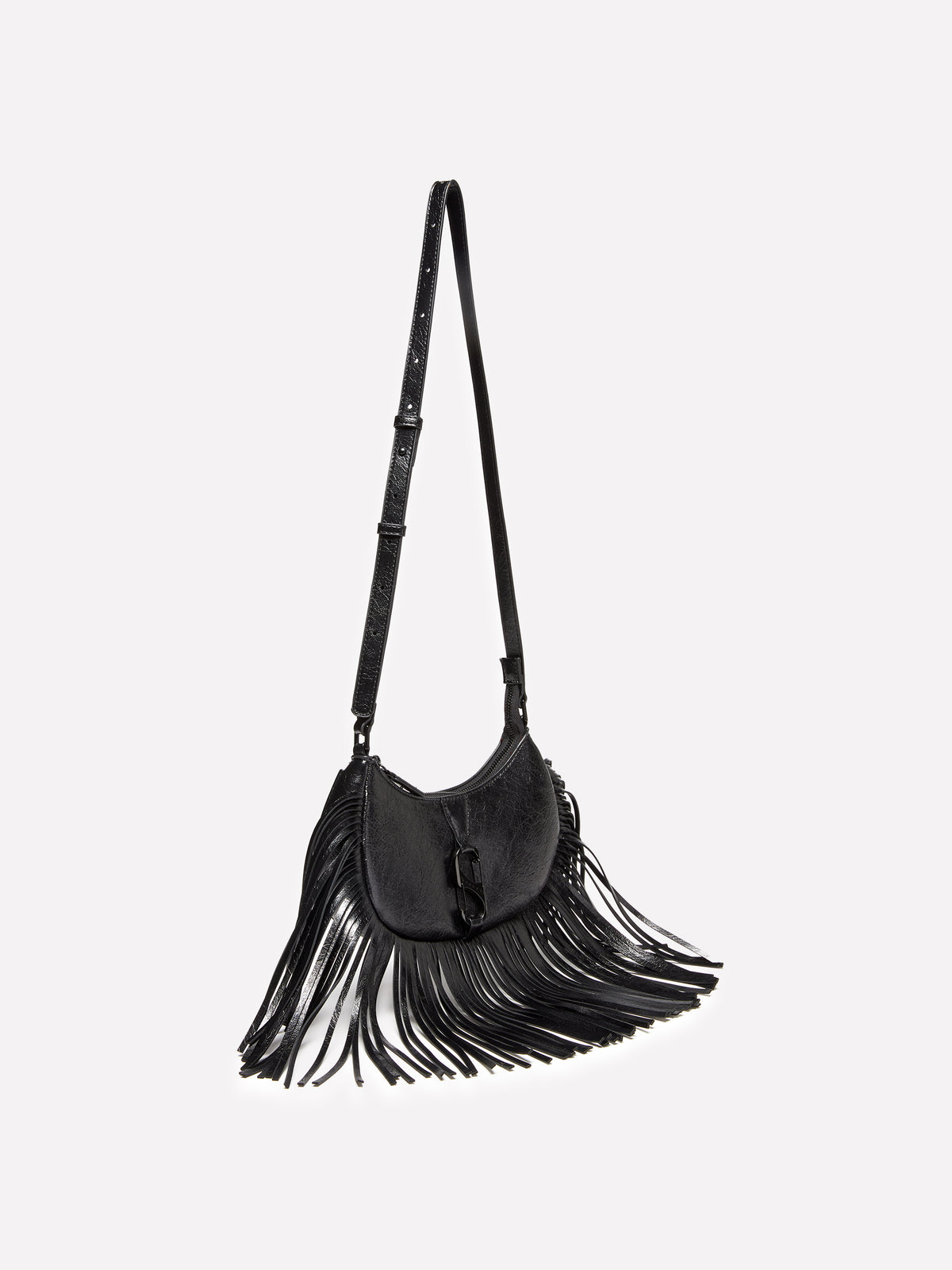Borsa a tracolla con frange