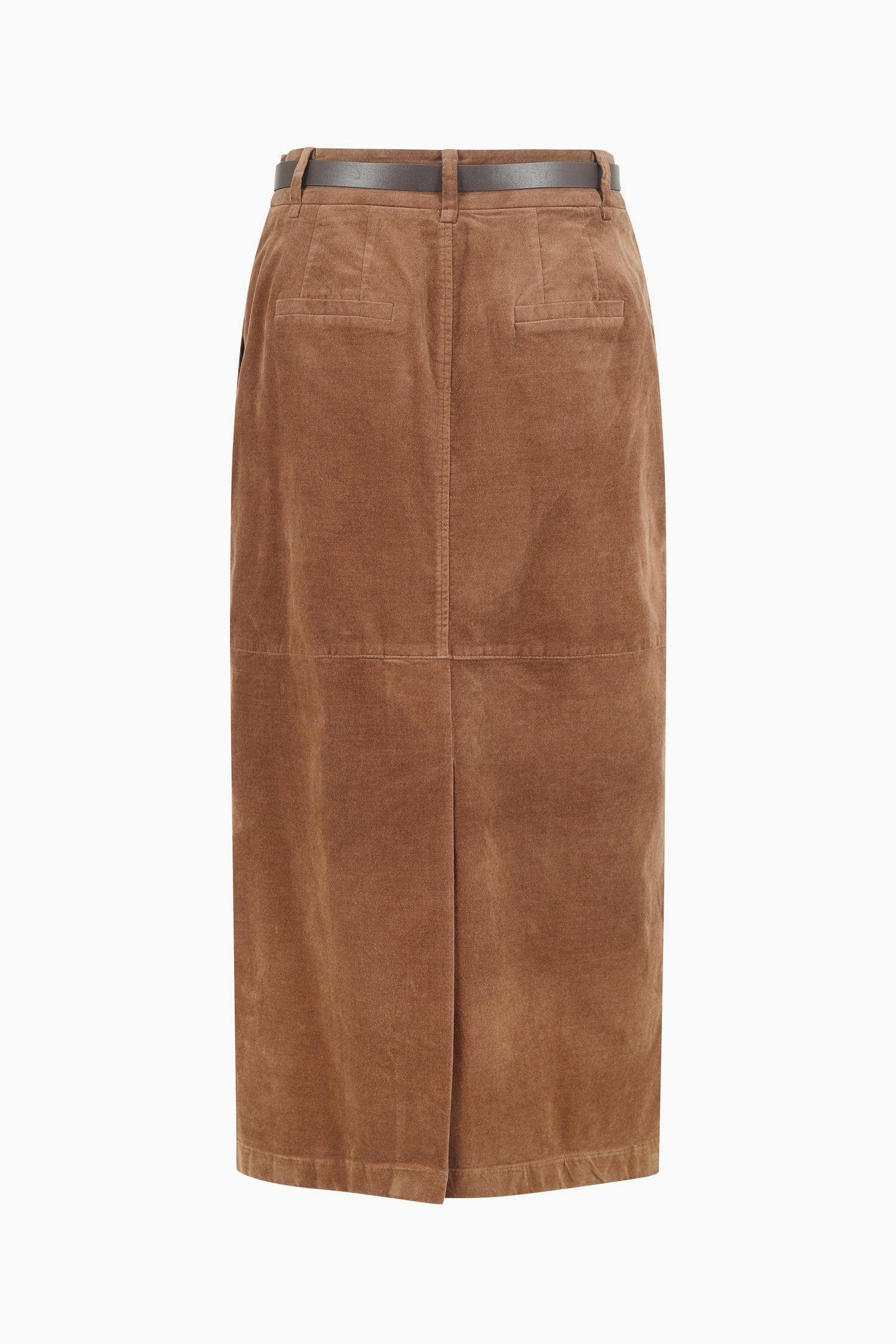 Gonna lunga con cintura da donna marrone scuro 2 | Sisley Outlet