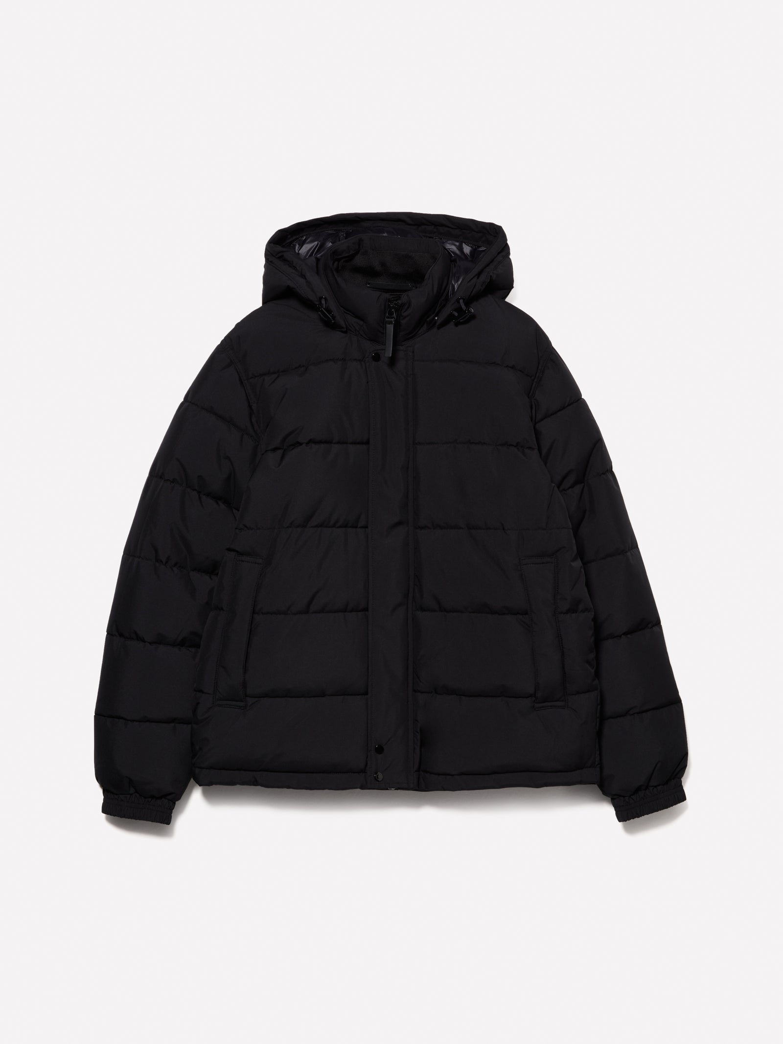 Giubbotto imbottitoo scuro da uomo nero | Sisley Outlet