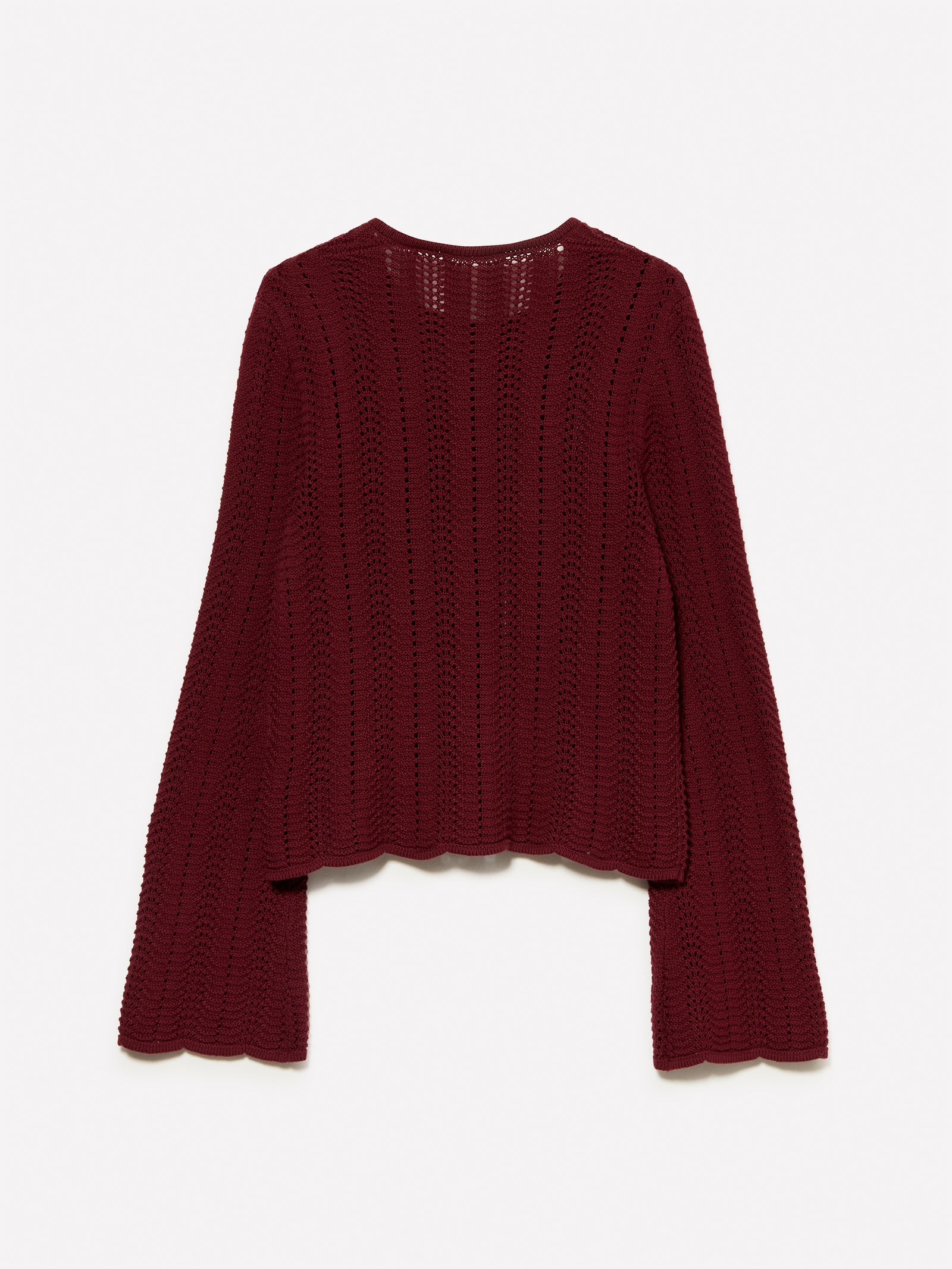 Maglia con maniche a campana da donna bordeaux 2 | Sisley Outlet