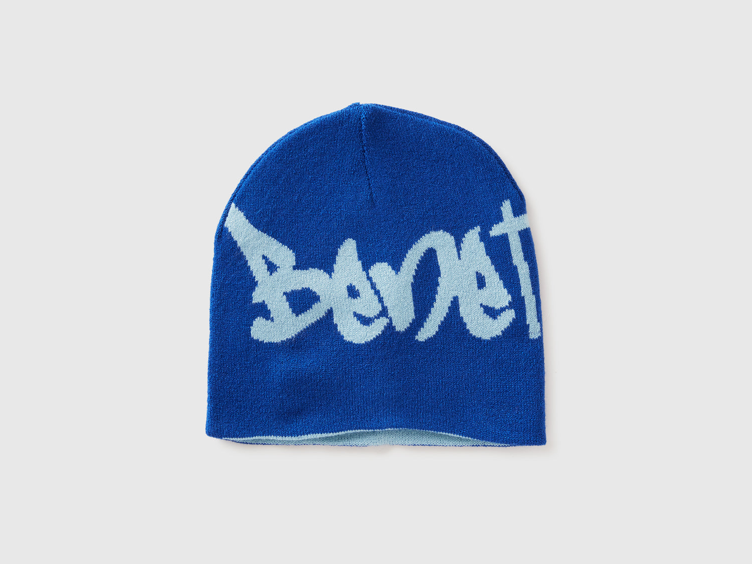 Berretto reversibile con logo da bimbo bluette | Benetton Outlet