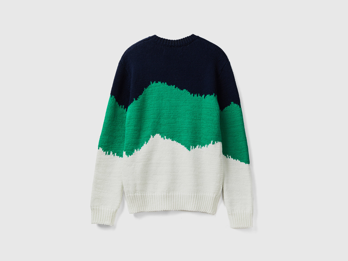Maglione color block