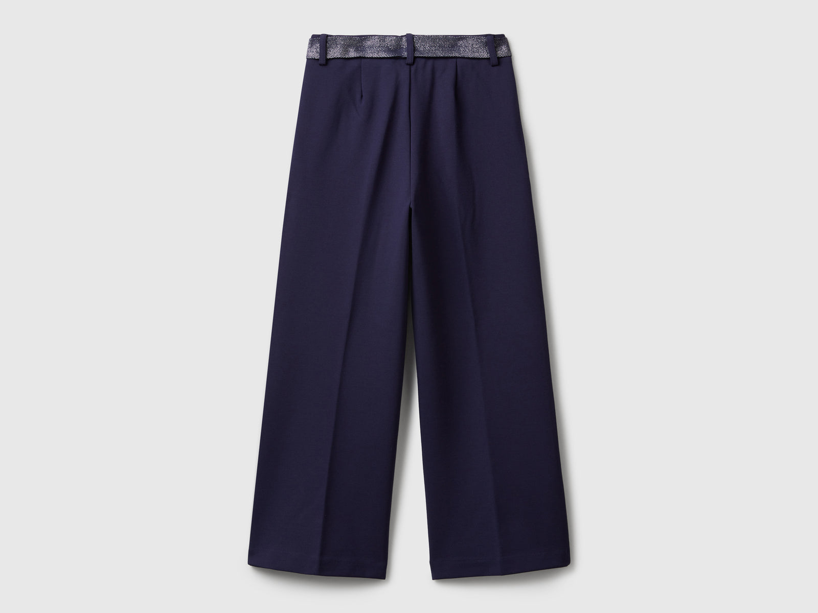 Pantaloni eleganti con fusciacca da bambina blu scuro 2 | Benetton Outlet