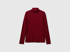 T-shirt lupetto a righe