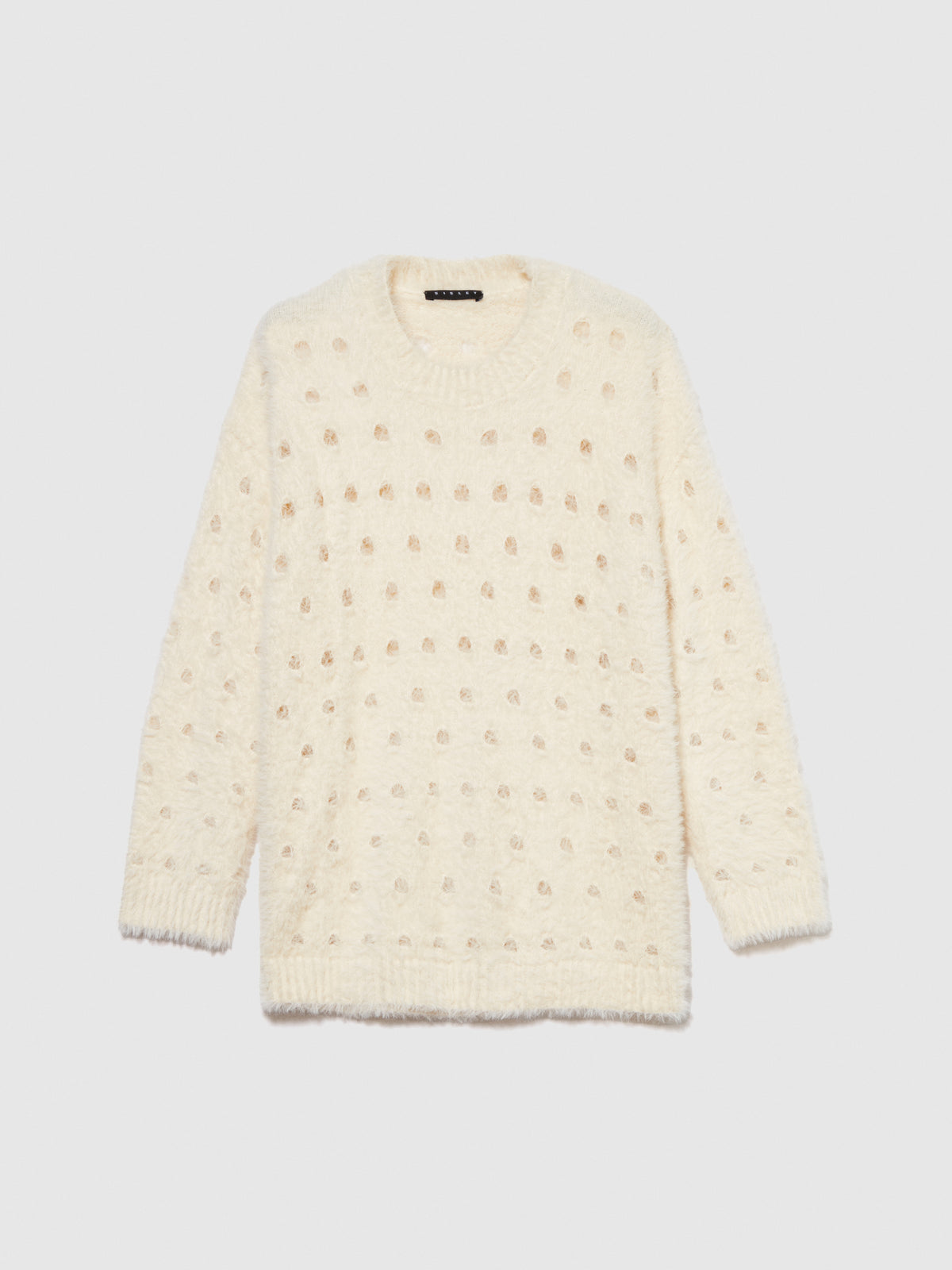 Maglia fluffy traforata