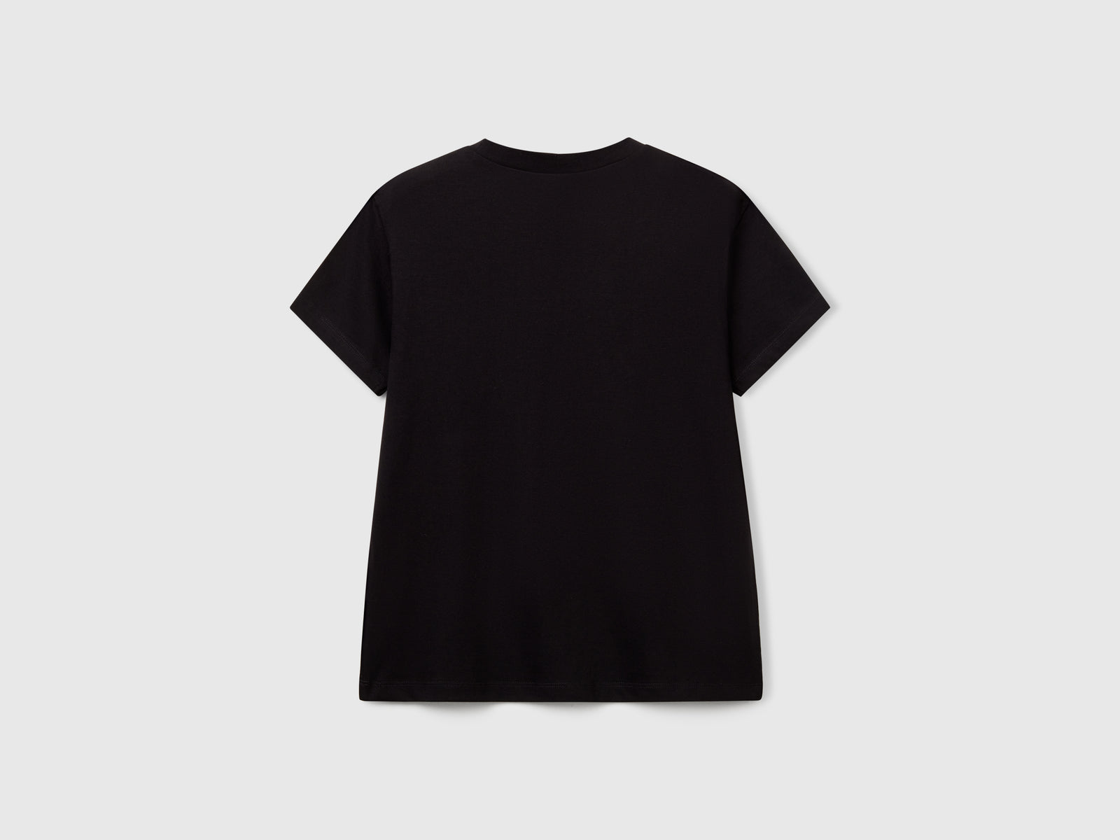 Maglietta in cotone con stampa da bambino nero 2 | Benetton Outlet