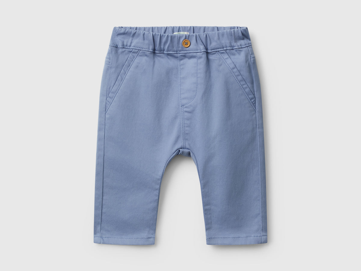 Pantaloni in misto cotone stretch