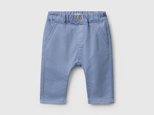 Pantaloni in misto cotone stretch