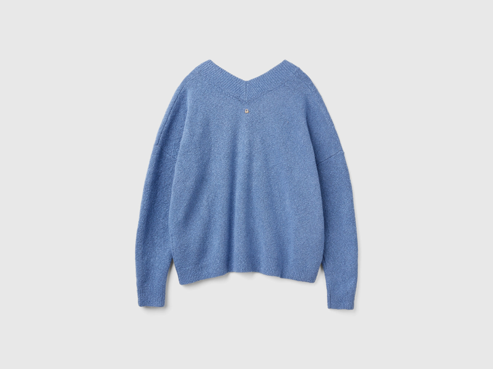 Maglia con scollo a V da donna avio 2 | Benetton Outlet