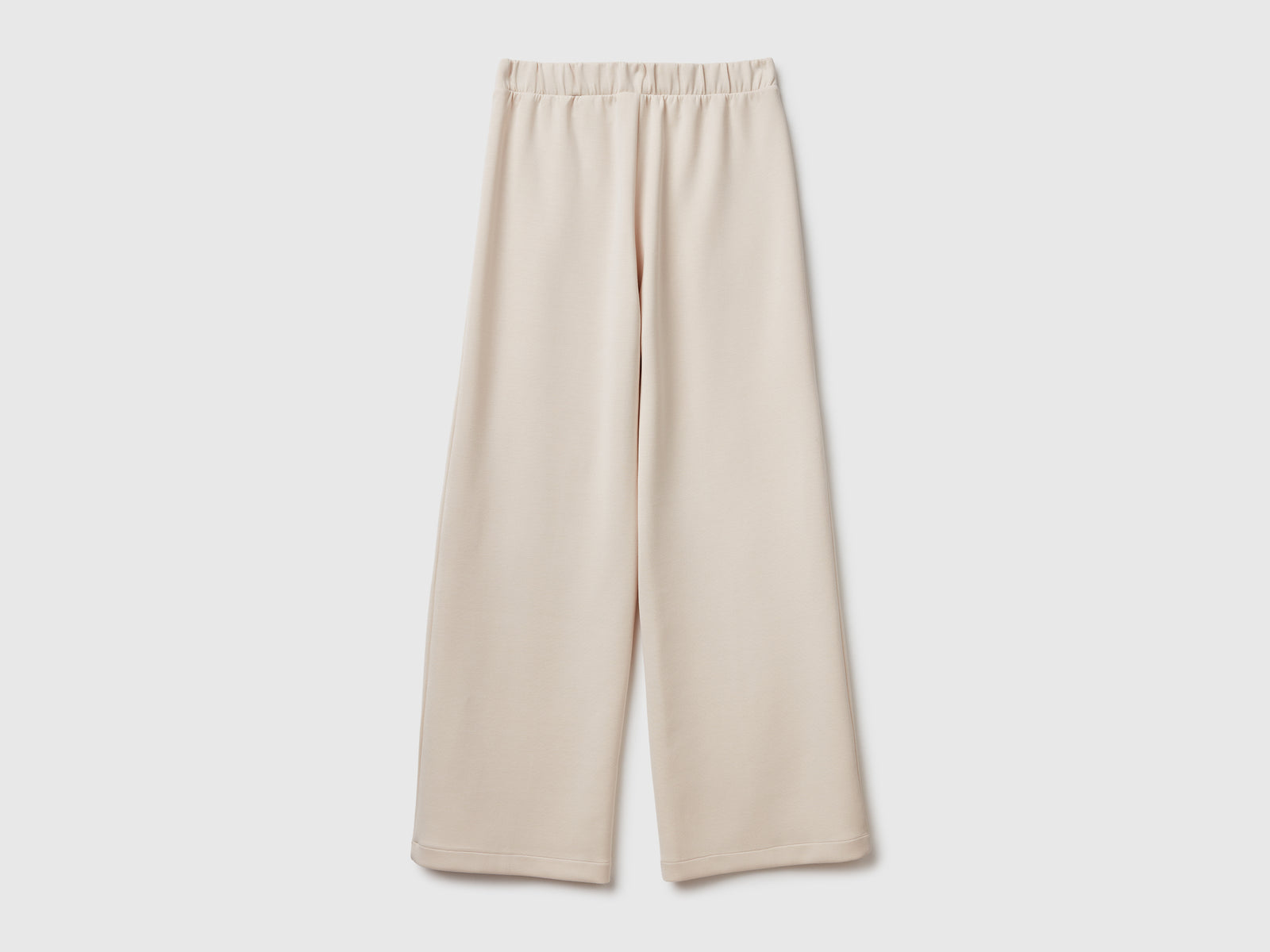 Pantaloni in misto Modal da donna beige 2 | Benetton Outlet