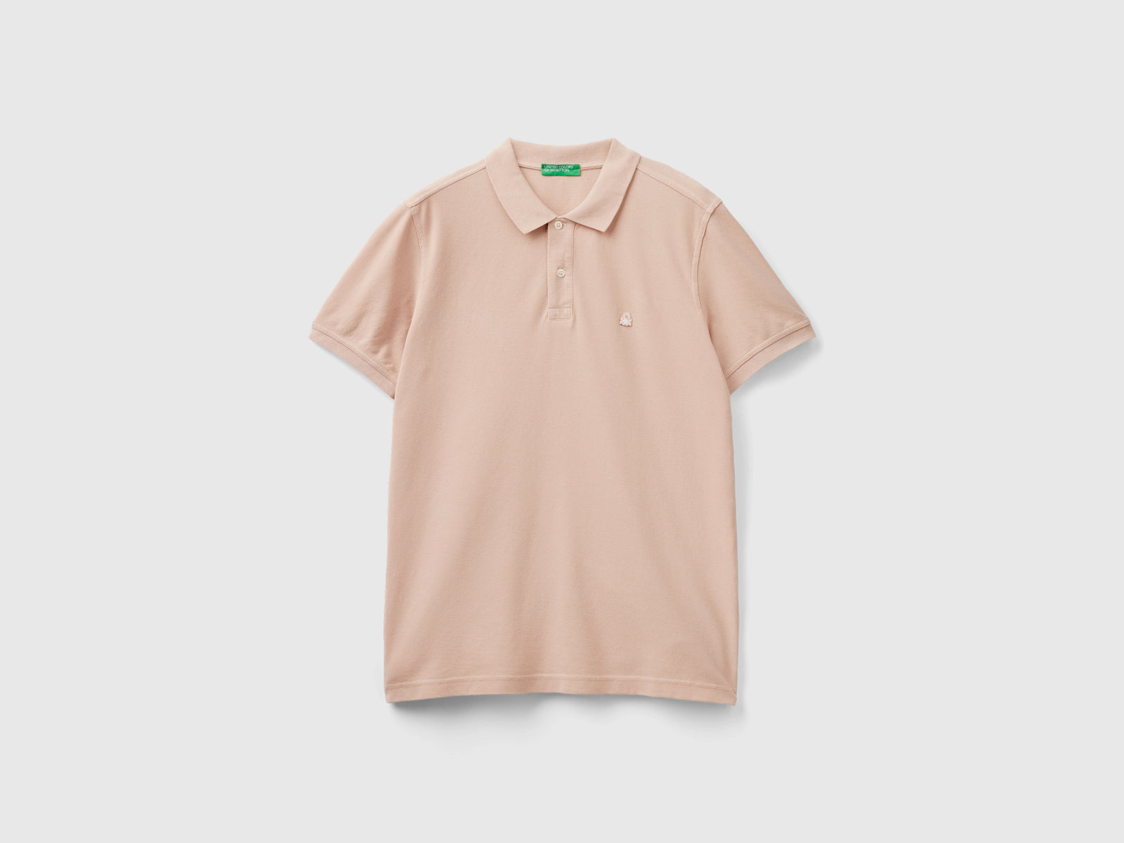 Polo regular fit da uomo rosa tenue | Benetton Outlet