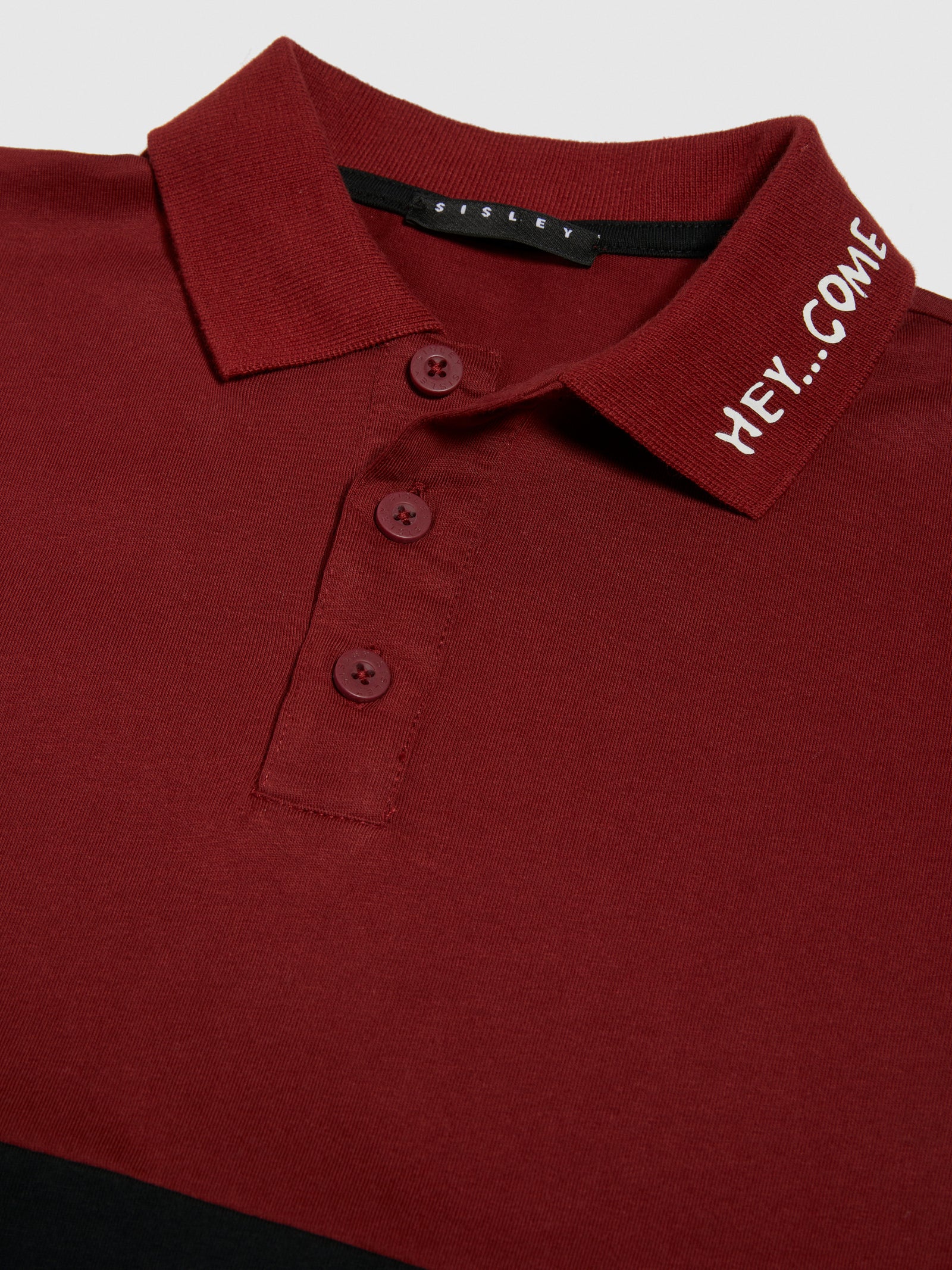 Polo color block da bambino bordeaux 3 | Sisley young Outlet