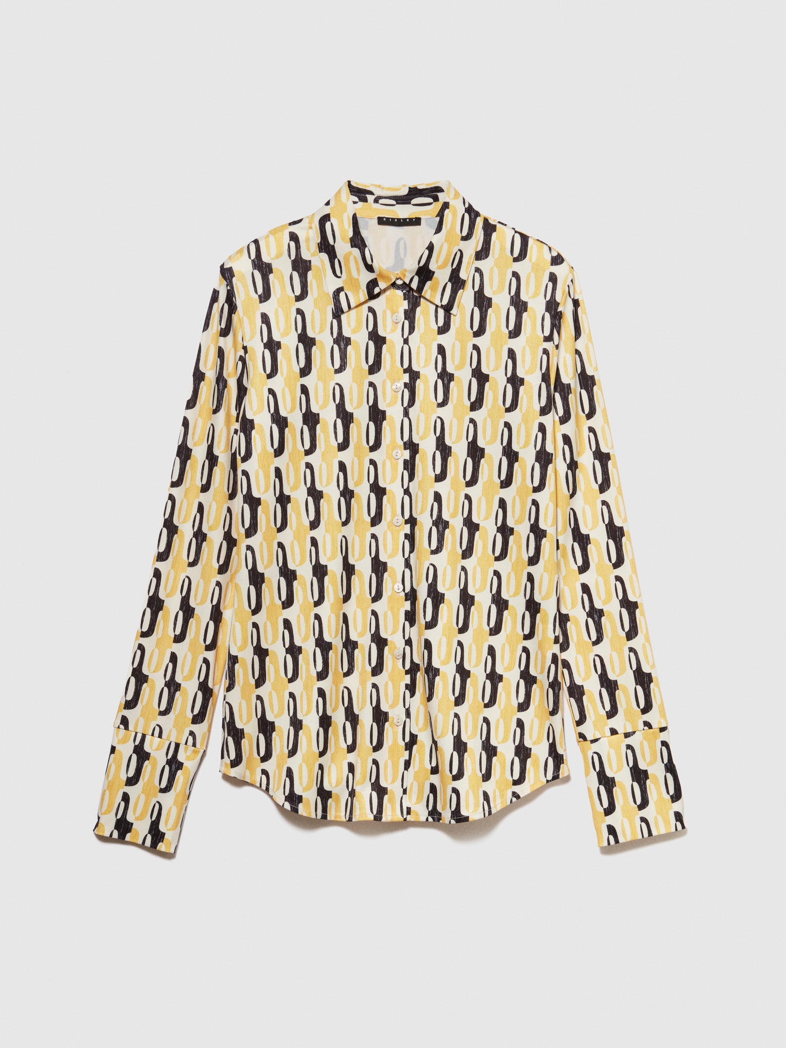 Camicia slim fit stampata da donna multi-color | Sisley Outlet
