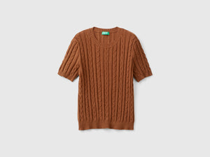 Maglia fluida a manica corta