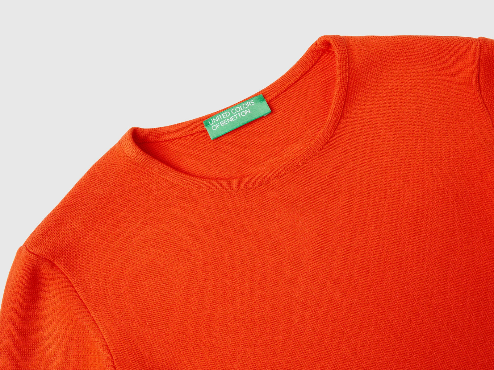 Maglia cut out cropped da donna rosso 3 | Benetton Outlet