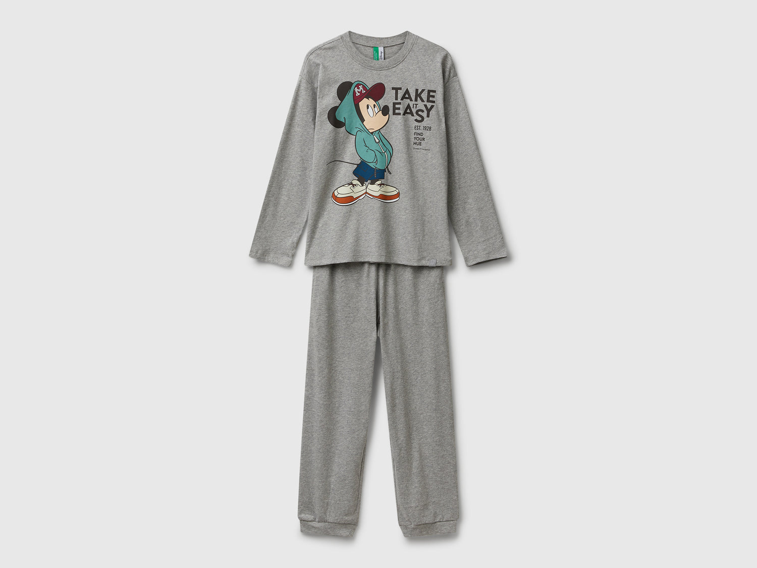 Pigiama Mickey Mouse ©Disney da bambino grigio chiaro | Benetton Outlet
