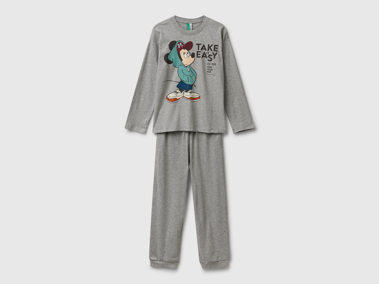 Pigiama Mickey Mouse ©Disney da bambino grigio chiaro | Benetton Outlet
