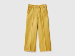 Pantaloni a vita alta con gamba ampia
