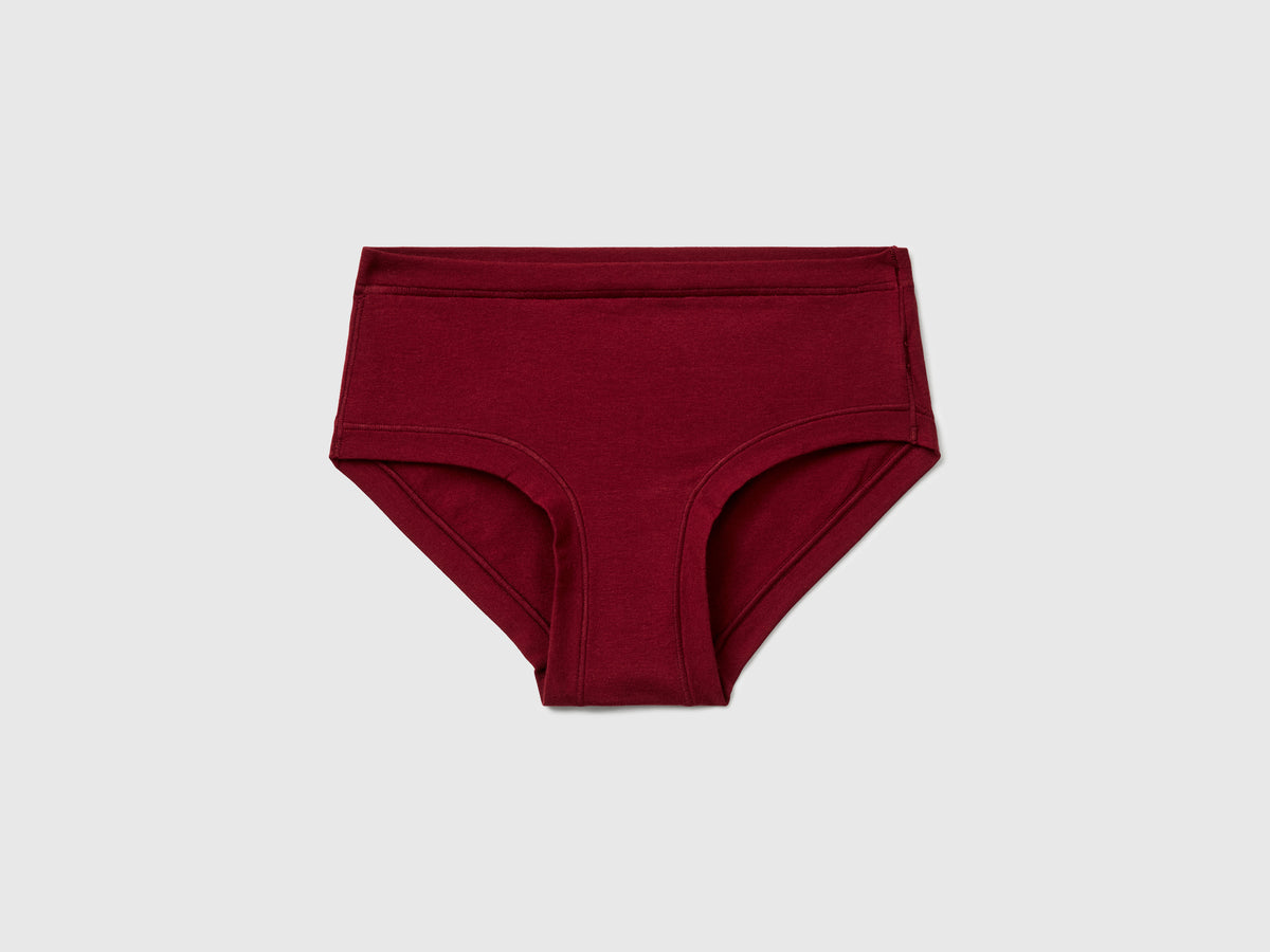 Slip fianco alto in cotone super stretch