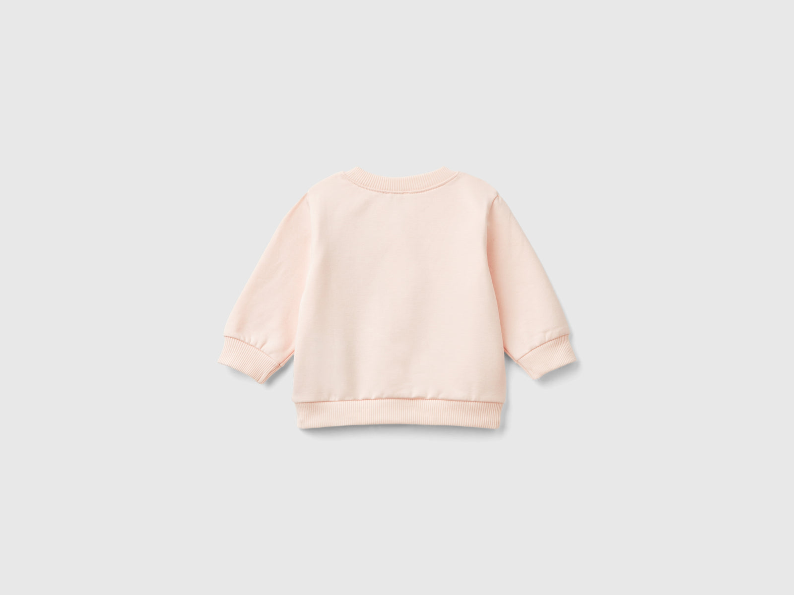 Warm sweatshirt with animal print da neonato rosa tenue 2 | Benetton Outlet