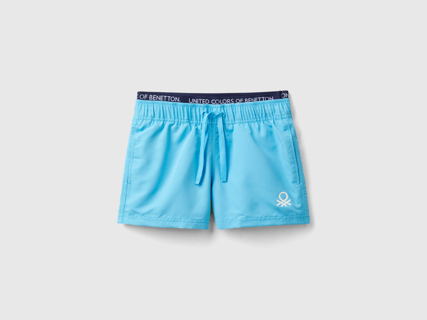 Boxer mare con coulisse da bambino celeste | Benetton Outlet