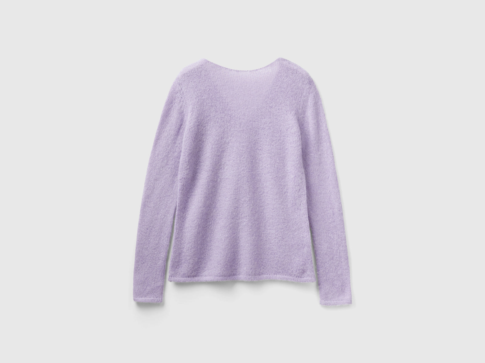 Maglia in misto mohair regular fit da donna lilla 4 | Benetton Outlet