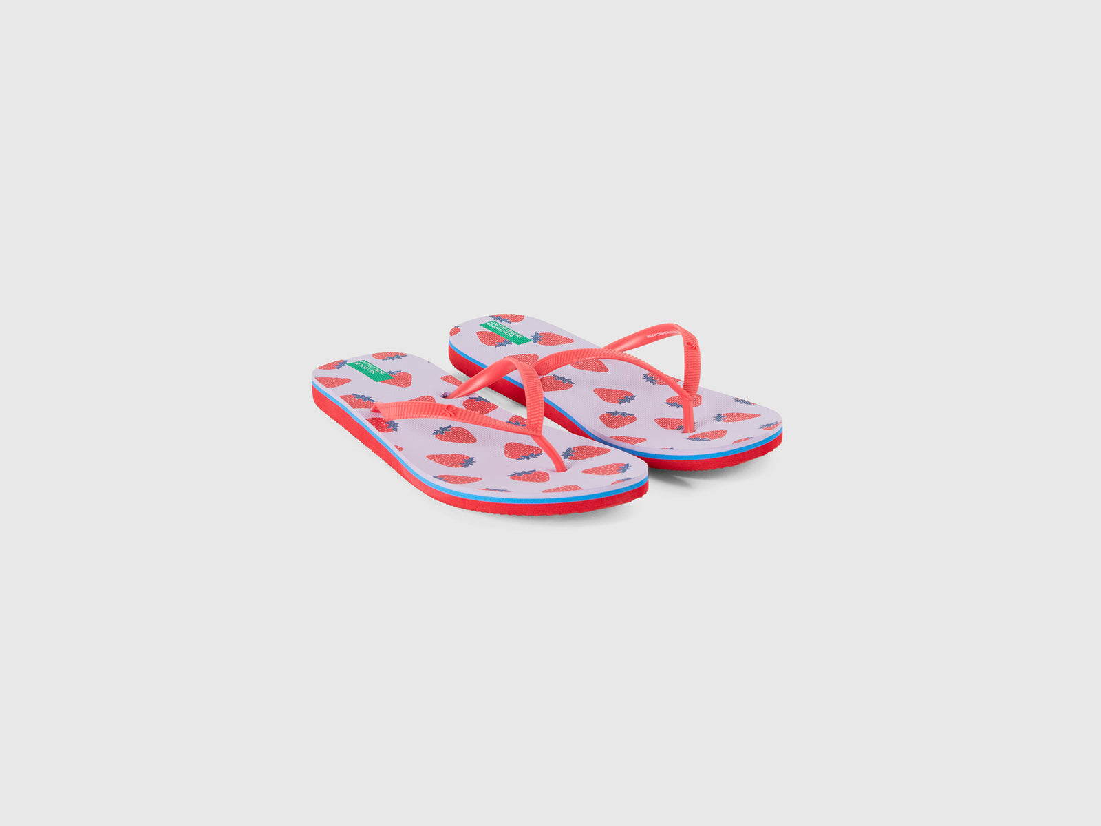 Infradito con pattern fragole da uomo lilla 3 | Benetton Outlet