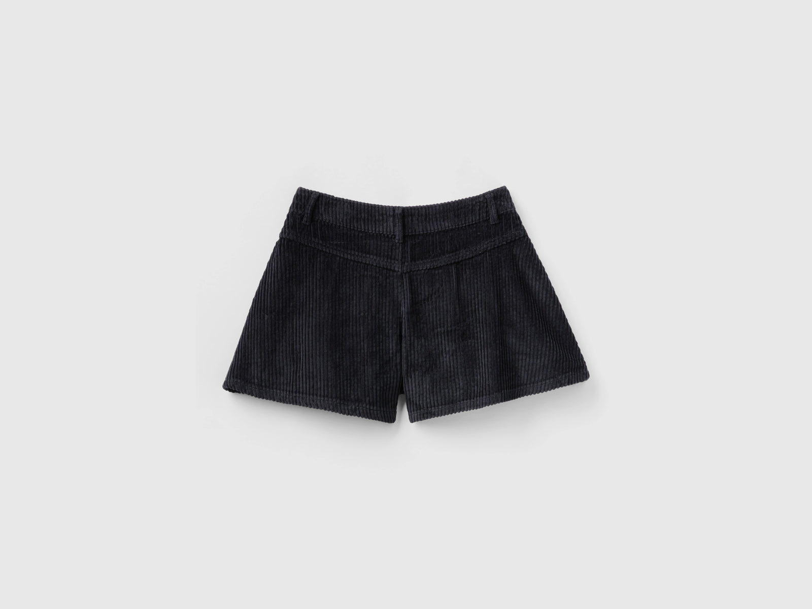 Bermuda in velluto a coste da bambina nero 2 | Benetton Outlet