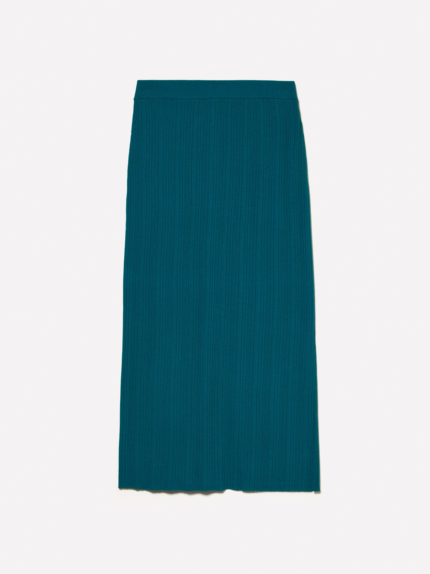 Gonna midi in maglia da donna verde ottanio | Sisley Outlet