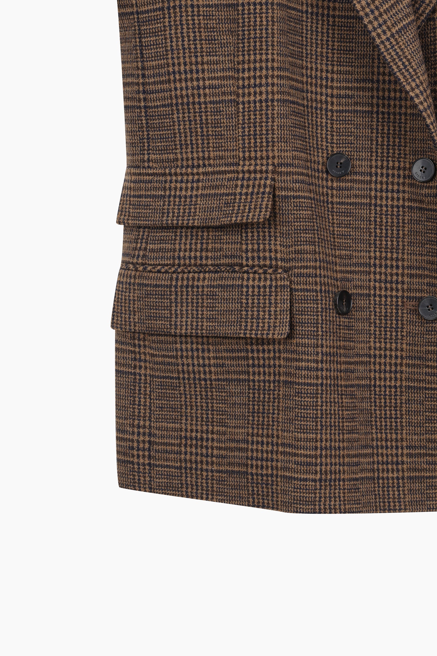 Blazer doppiopetto principe di Galles da donna marrone scuro 4 | Sisley Outlet