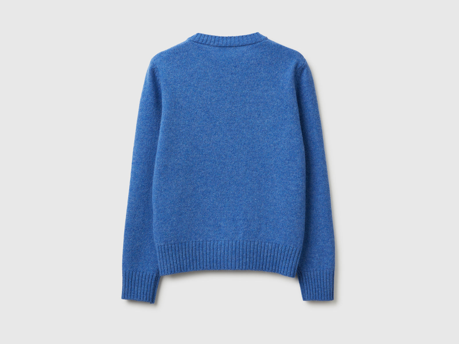 Cardigan in pura lana Shetland da donna azzurro 2 | Benetton Outlet