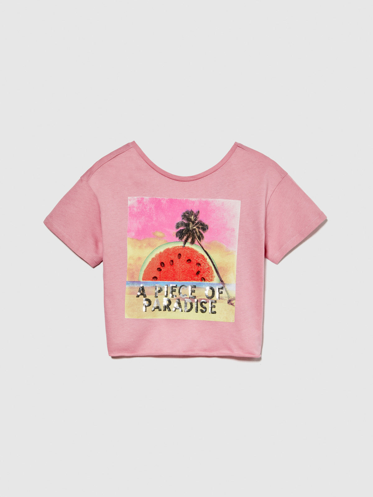 T-shirt con schiena scoperta