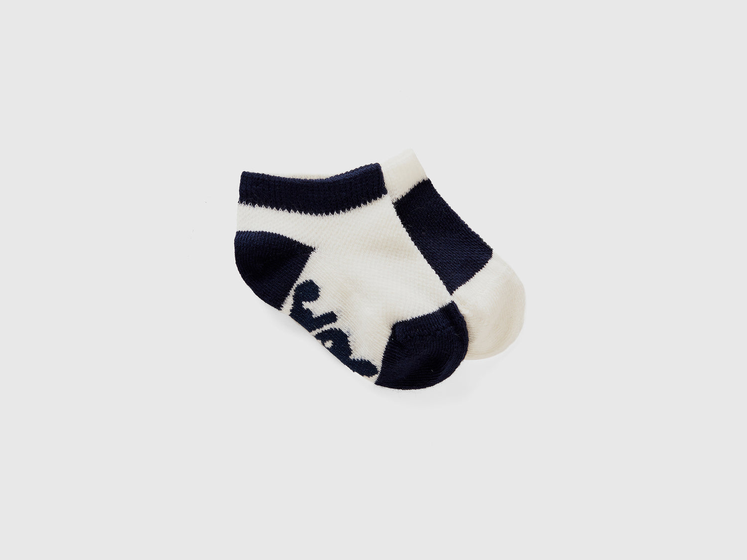 Due paia di calzini in spugna da neonato blu scuro | Benetton Outlet