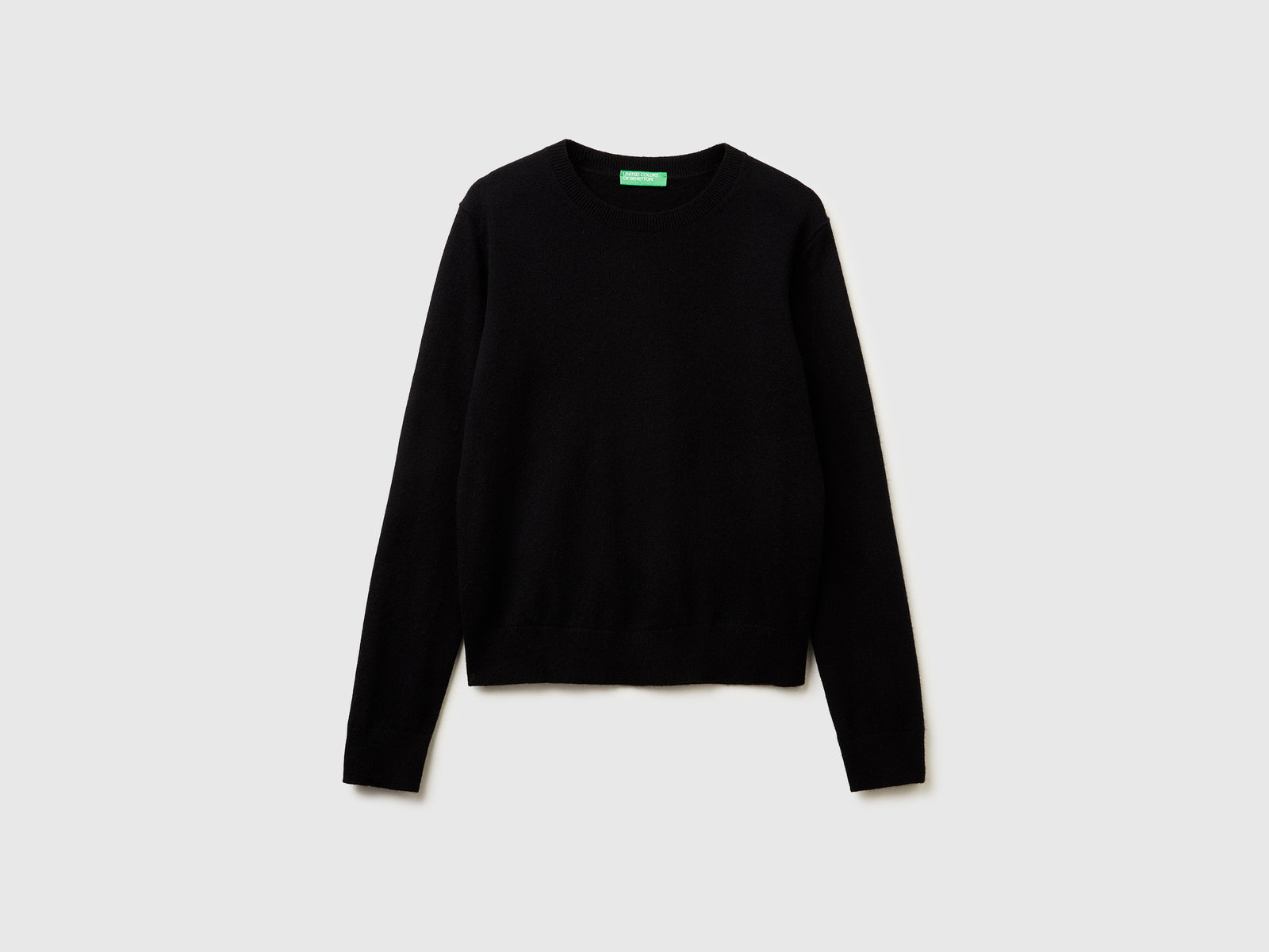Maglioncino in puro cashmere da donna nero | Benetton Outlet