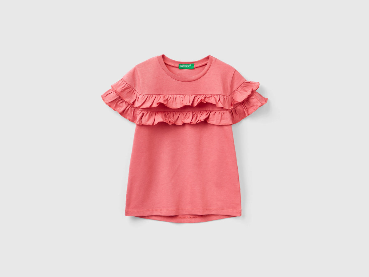 T-shirt con rouches