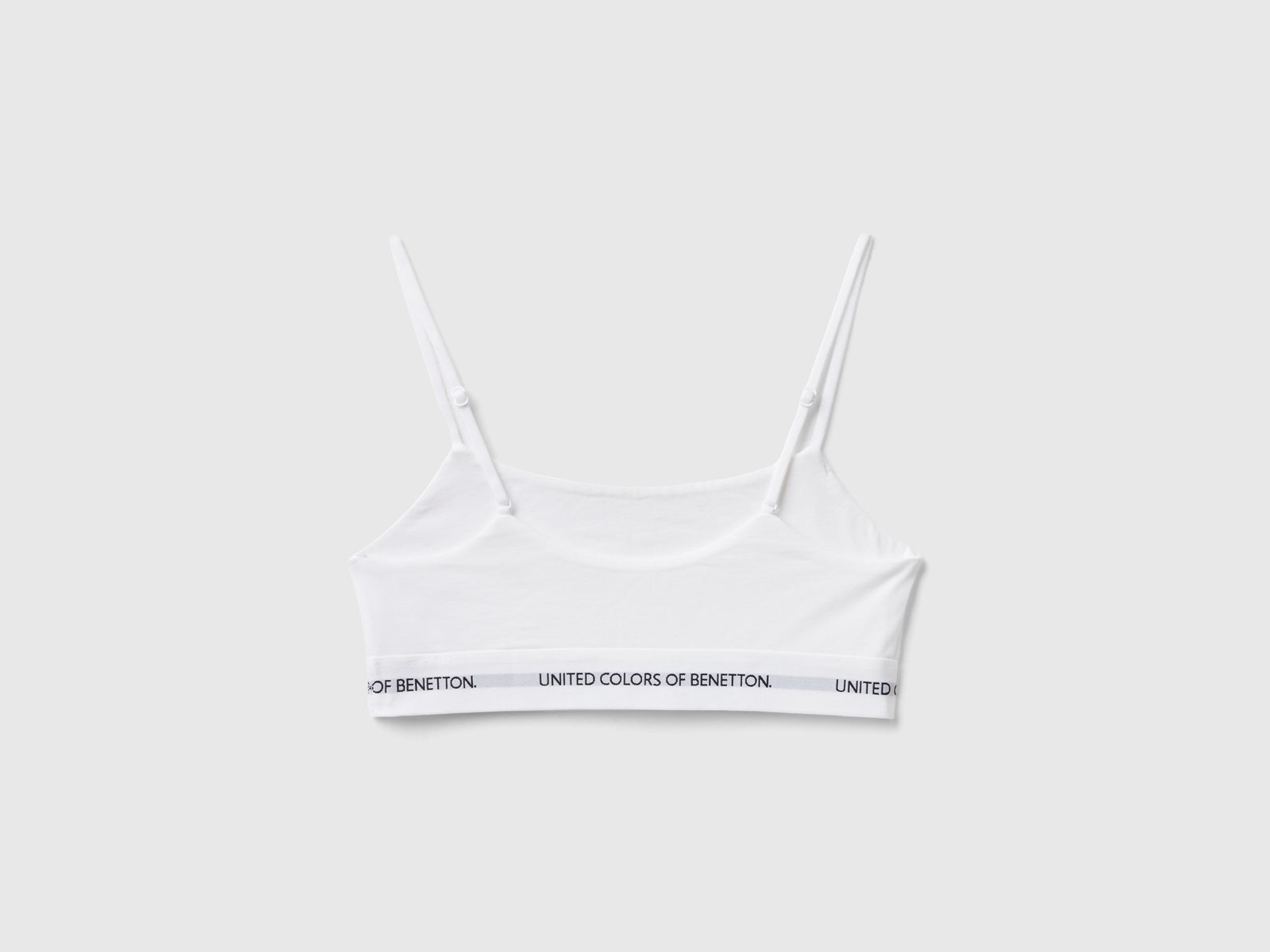 Reggiseno a top in cotone bio da donna bianco 2 | Benetton Outlet