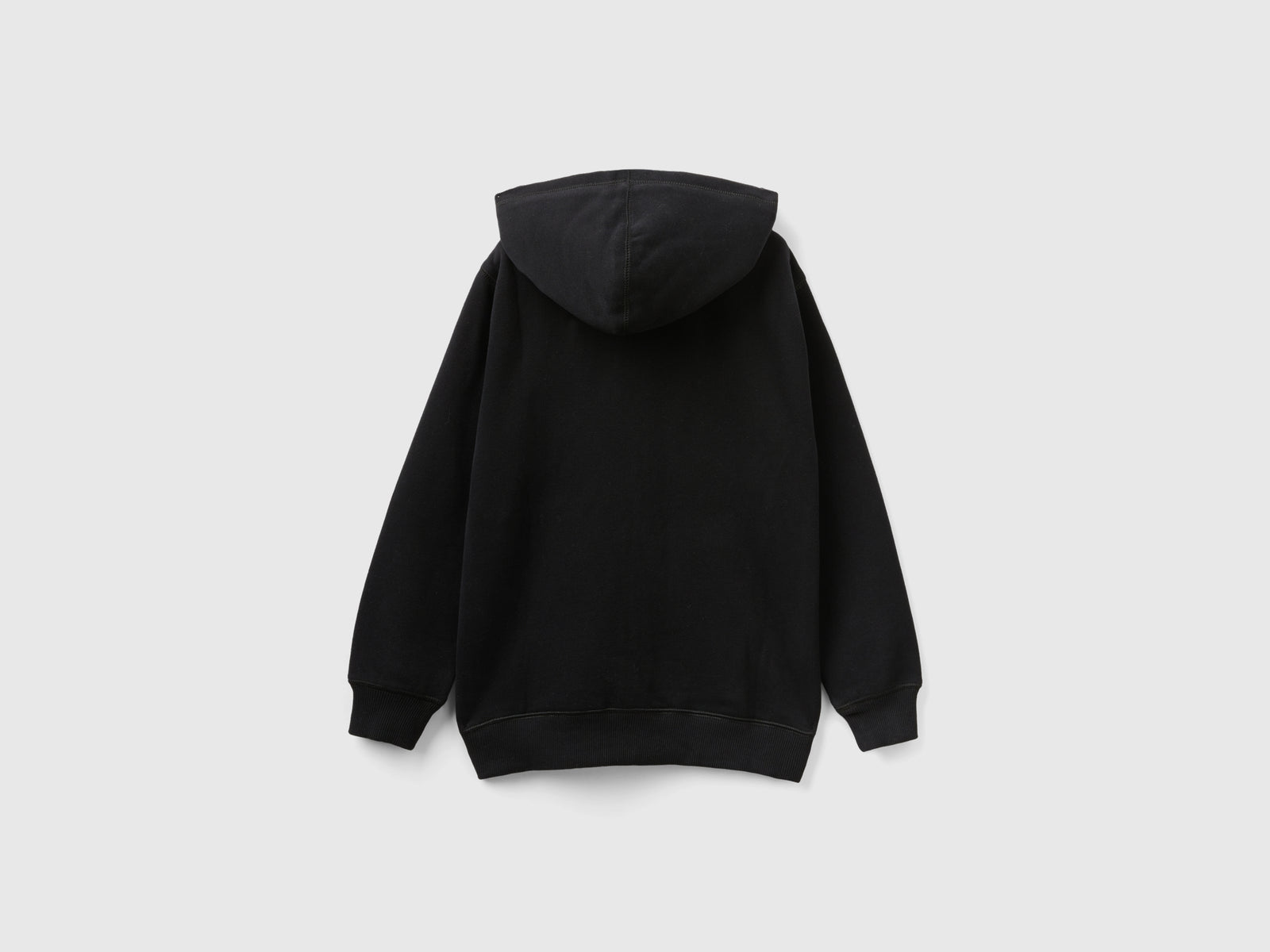 Felpa con cappuccio foderato da bambino nero 2 | Benetton Outlet