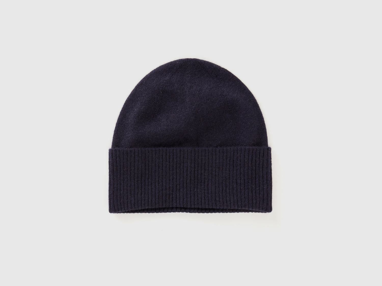 Berretto in puro cashmere da donna blu scuro | Benetton Outlet