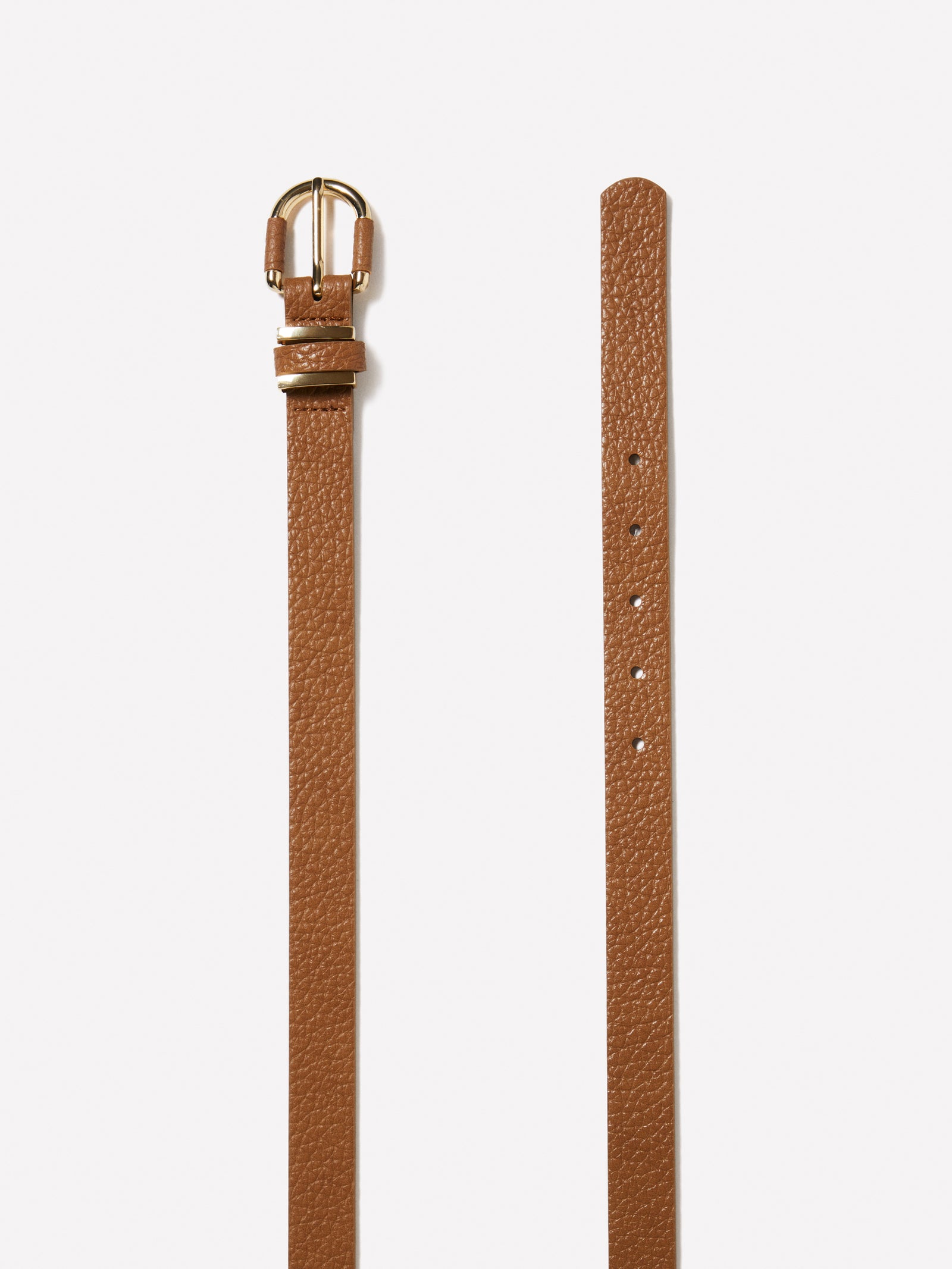 Cintura sottile texturizzata da donna cammello 2 | Sisley Outlet