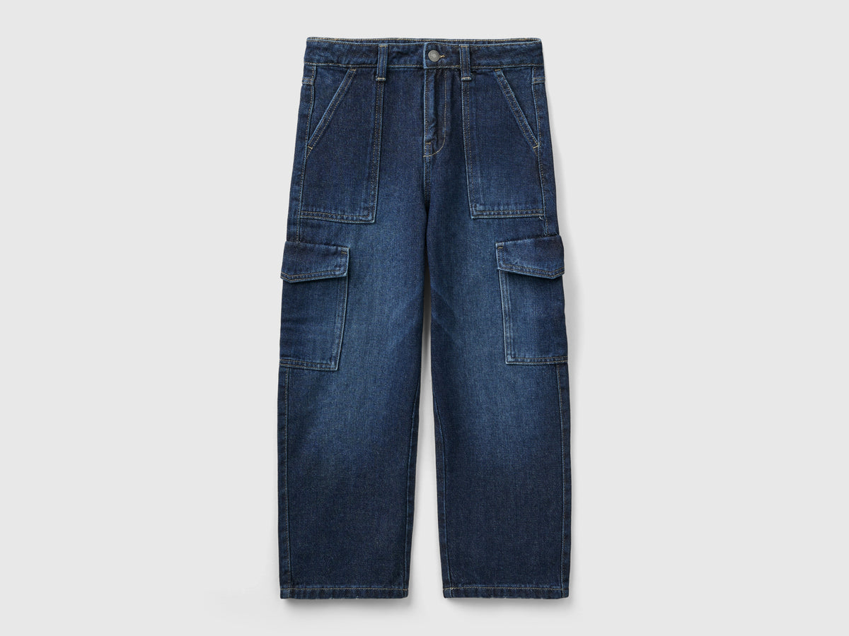 Jeans cargo in denim