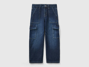 Jeans cargo in denim