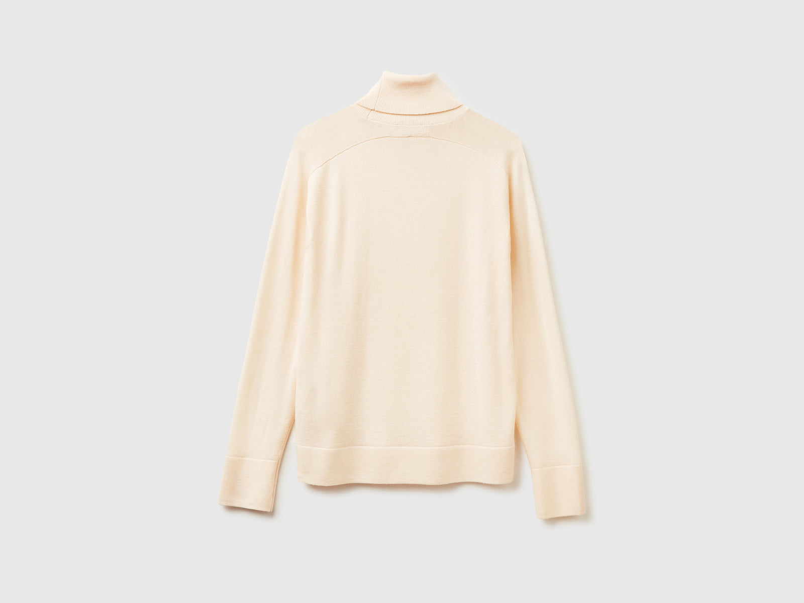 Dolcevita in pura lana Merino da donna bianco panna 2 | Benetton Outlet