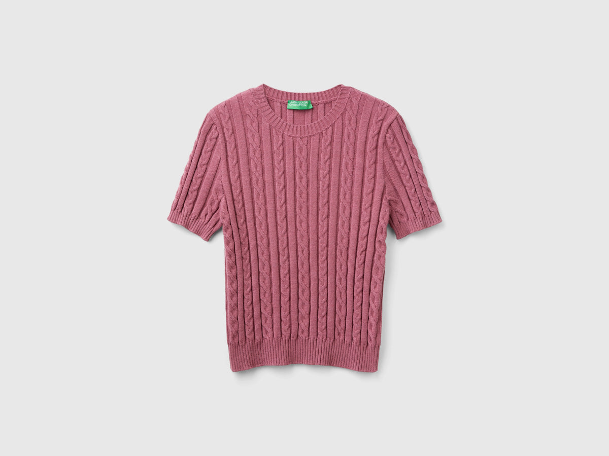 Maglia fluida a manica corta